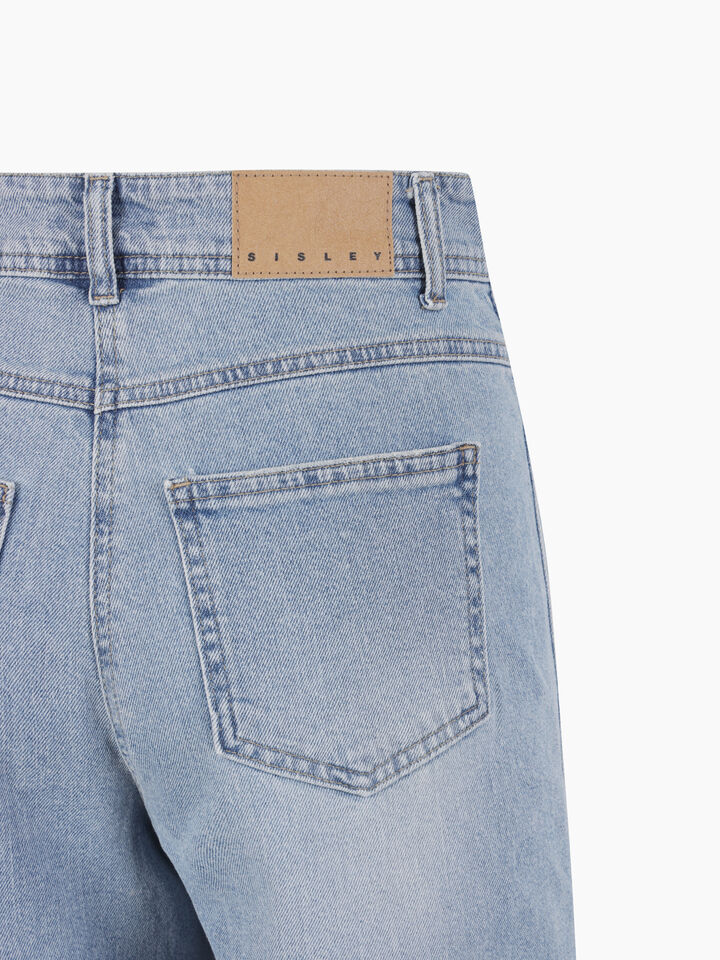 Light blue A-line jeans - Palazzo - Light Blue | Sisley K image number 4